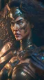 Placeholder: Iconic Wonder Woman, steampunk, noir, curly hair cascading, ultra-detailed armor, stunning portrait, dynamic shot, vivid, richly saturated colors, intricate details, cinematic atmosphere, immersive, global illumination, intricate shadows, reflections, Octane render, hyper-realistic, unparalleled detail, 8K resolution, groundbreaking, epitome of concept art, sharp focus, dynamic angles, intricate textures, breathtakingly mesmerizing, timeless masterpiece, futuristic technology, post-apocalyptic,