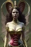 Placeholder: milf, warrior, brunet hair, corset, elf ears, 8k resolution, high-quality, fine-detail, intricate, fantasy art, detailed matte, volumetric lighting, illustration, 3D octane render, brian froud, howard lyon, selina french, anna dittmann, annie stokes, lisa parker, greg rutowski