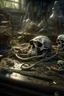 Placeholder: Bosch nightmares paint if style Title: skulls,knives’ ,spiders eyeglass , human bones, "Bees, farm, snakes " Tuttle snakes, intricate insanely , scorpions ,detailed octane render trending on artstation, 8k artistic photography, photorealistic concept art, soft natural volumetric cinematic perfect light, chiaroscuro, award-winning photograph, masterpiece, oil on canvas, Raphael, Caravaggio, Greg Rutkowski, people, beksinski, Giger