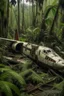 Placeholder: un avion crashé eu milieu de la forêt dense d'amazonie