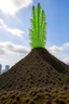 Placeholder: skyscraper sprouting from dirt