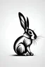 Placeholder: Rabbit logo design, mockup, Motivation, Text, picture, pencil, detailed, high resolution, style Mockup, colored, vector lines, shadow, colored, black and White ar 2: 3