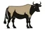 Placeholder: Aubrac cow clipart style simple stencil