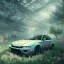 Placeholder: Mitsubishi, dans un nuage de fleur, concept art, réaliste, synthwave