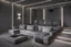 Placeholder: home cinema room with LED lighting in the walls make sure the room is completely symmetrical