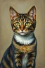 Placeholder: Portrait of a cat by Van Gogh