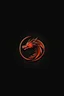 Placeholder: dragon minimalist logo, leather background