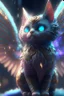 Placeholder: Plush Cat angel alien,FHD, detailed matte painting, deep color, fantastical, intricate detail, splash screen, complementary colors, fantasy concept art, 32k resolution trending on Artstation Unreal Engine 5