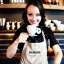 Placeholder: gorgeous female barista