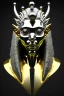 Placeholder: Silver alien, head, wicked, black eyes, blood, 8k, finely detailed, photo realistic, Anunnaki black male African Egyptian alien, cracks in the voodoo head, wicked,Asian turquoise eyes, crown, Elephant, 8k, finely detailed, photo realistic, tiger turquoise skull head gold dragon space alien sun skeleton gold gorilla silver crown silver eyes