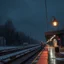 Placeholder: dark sky in a cold morning, Rain knocks on windshields. Lip quivering, such a bitter smile, Laughter with teary eyes. train platform, pale lantern, In an abandoned station. fire and flame in a burning heart, Because parting is sad.