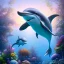 Placeholder: pixar style, volumetric summer garden environment and background, realistic painting of a cute dolphin, looking excited, detailed digital painting, extreme dense and fine fur, anime, ornate, colour-washed colors, elegant, small minutiae, tiny features, particulars, centered, smooth, sharp focus, renderman gofur render, 8k, uhd, detailed eyes, realistic shaded volumetric lighting, sunlight caustics, backlight, centered camera view