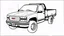 Placeholder: redraw this image of a 1992 GMC sierra 2500 with extended cab, line art with improved quality