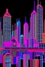 Placeholder: retro futurism city neon light