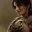 Placeholder: best quality, realistic lighting, masterpiece portrait of Penélope Cruz, details, light dusting of freckles, cowboy shot from above, simple chain hauberk, warhammerVector art matte painting digital illustration 3D shading CryEngine Behance HD 3Delight