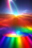 Placeholder: Beautiful ufo, galactic, rainbows, bright colours, blue, pink, gold, jewels, realistic, real photo, bright and sunny background, very detailed, high contrast,