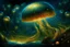Placeholder: art Atlantic Ocean storm of glowing jellyfish and lights in the night, Catherine Welz Stein, Dmitry Vishnevsky, Josephine Wall. Josephine Wall