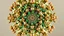 Placeholder: a mandelbulb 3d fractal made of metallic random color structures, pertty artistc background