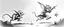 Placeholder: rat gremlin elf halfling pixie runner, airbrush and pen outline, high contrast