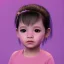 Placeholder: Wearing make up avatar in pandora toddler, full body, Pandora background