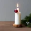 Placeholder: A Christmas candle shaped like a cow