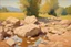 Placeholder: Sunny day, rocks, mountains, puddle, rodolphe wytsman and ludwig dettman impressionism paintings