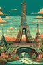 Placeholder: Include illustrations of iconic structures such as the Eiffel Tower,These landmarks are recognized worldwide and offer a sense of grandeur.