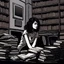 Placeholder: As the music begins, a young woman sits alone in a dimly lit room, surrounded by stacks of dusty books and papers. She looks lost in thought, her eyes fixed on a single spot on the wall as she listens intently to the low-quality recording on the tape player in front of her.