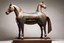 Placeholder: a dream of a horse, edmonia lewis, john pawson, zigzag tribal vibe, vertical glitch, syndicate(2012), truncated snout under visor, by Alexander Archipenko, equestria, zoomorphic, rusty iron surfaces, by Ursula Wood, delftware