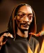 Placeholder: Snoop Dogg, burning cigar with dollars, jungle background, hyper realistic