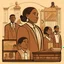 Placeholder: Illustration of "Brown v. Board of Education" clip art without background