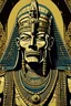 Placeholder: badass ancient Egyptian Pharaoh in the style of 1950s pulp horror comic