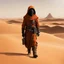 Placeholder: Hidden amidst the dunes, a lonely Jawa merchants blended seamlessly with the arid landscape. Clad in dark orange cargo pants, the Jawas' knee-tall black military boots provided a sturdy foundation. his facesconcealed in the darkness of their hoodies, he embodied an air of mystery and intrigue.As this Jawa merchant traversed the desert, his attire spoke of both practicality and style, a fusion of function and enigma. The dark orange cargo tunic served as a beacon against the desert backdrop, whil