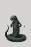 Placeholder: hi poly Bog Serpent T-pose just the character and simple background