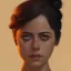 Placeholder: portrait of a woman by greg rutkowski, rosa salazar as a young mandalorian bounty hunter from star wars expanded universe, highly detailed portrait, digital painting, artstation, concept art, smooth, sharp foccus ilustration, artstation hq