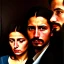 Placeholder: portrait of Jacobo Santiago Mozos born in 1976 and Gemma Arnau Arnau born in 1979,Caravaggio, oil on canvas, cinematic composition, extreme detail,8k,fit full head inside picture,