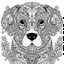 Placeholder: dog, realistic, Animal, mandala, coloring book, clean line art, wildlife-inspired, kid style, happy expressions, –no sketch, color, –ar 34, white background, minimal black lines, 8k, minimal black color, low black colors, coloring page, use pure black and white colors, avoid thick black colors, thin black line art, avoid colors, perfect shape, perfect clear lines, clear edges, fill edges, exact perfect edges,