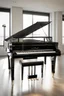 Placeholder: An innovative, award-winning, fully transparent piano design. The piano is tall, made of polished polycarbonate, showcasing all its intricate mechanical components visibly. The design highlights its modern elegance, with sleek lines and a minimalistic approach, emphasizing the beauty of its transparent structure and the complexity of its inner workings. The piano stands gracefully in a well-lit, contemporary setting, casting soft reflections on the floor, symbolizing the fusion of art and techno