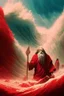 Placeholder: Moses parts the red sea