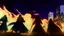 Placeholder: Adventurer party of four people, standing before a dark castle