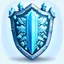 Placeholder: fantasy ice armor icon, no dots