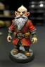 Placeholder: bald, elderly dnd grey gnome with red beard and no hat