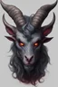 Placeholder: demon capricorn only head