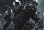 Placeholder: Venom machine in nier automata artstyle, halloween them, winter, close picture, fantasy world, intricate details, highly detailed, high details, detailed portrait, masterpiece,ultra detailed, ultra quality