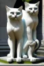 Placeholder: Sick unnatural looking cats. Extra legs, extra heads. Cementary in Vienna.