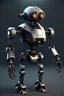 Placeholder: Evil Space Future Robot that is hovering with a future canon arm