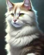 Placeholder: A cute fluffy Cat, full-scale head and shoulders portrait, 8k resolution concept art portrait by Greg Rutkowski, Artgerm, WLOP, Alphonse Mucha dynamic lighting hyperdetailed intricately detailed Splash art trending on Artstation triadic colors Unreal Engine 5 volumetric lighting Splash art fantasy"