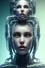 Placeholder: cyberpunk, head, women, portrai, open mouth, perfect skin, tron, cyborg , perfekt, real, dream, hr giger