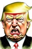 Placeholder: president donald trump as an angry drooling pig