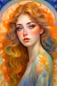 Placeholder: An ethereal portrait of a woman with flowing hair and piercing eyes, created with a mix of beauty and digital techniques, inspired by the works of Alphonse Mucha and Gustav Klimt